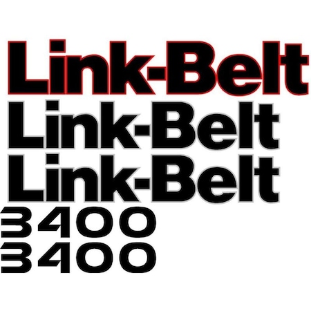 Aftermarket Decal Set for Link-Belt 3400 Excavator LB3400QTMDECALSET